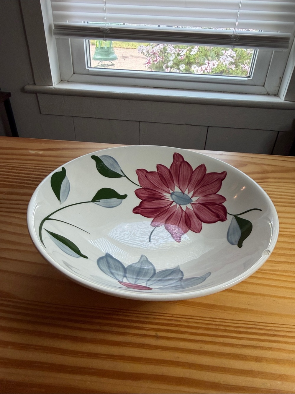 Blue Ridge Petal Point Large Serving Bowl Vintage